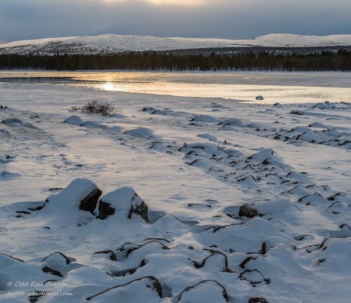 Solen går snart ned og blåtimen nærmer seg