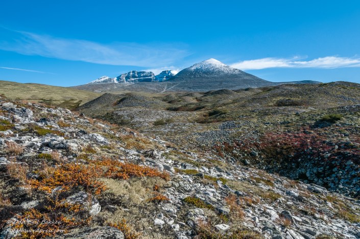 Digerronden, Midtronden og Høgronden med skranglehaugene i forgrunn